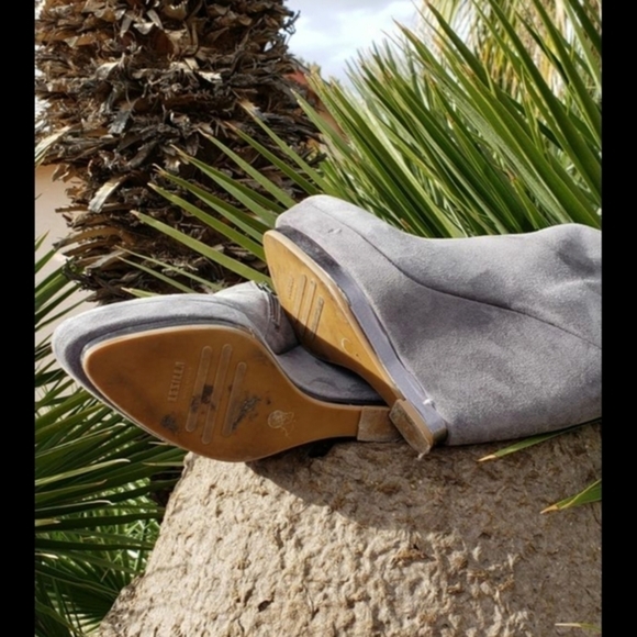 Le Silla sude Wedge Ankle Boots SZ 8 - Picture 3 of 4